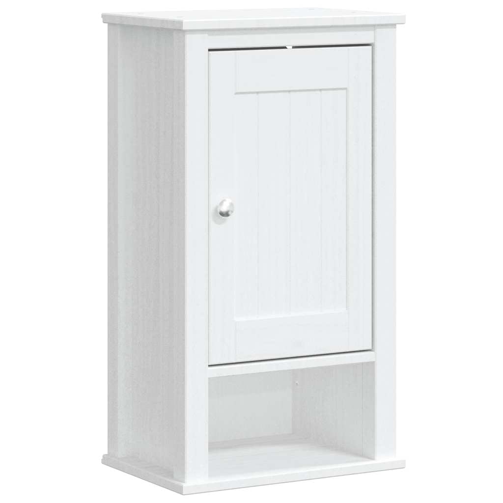 vidaXL Bad-Wandschrank BERG Weiß 40x27x71,5 cm Massivholz Kiefer
