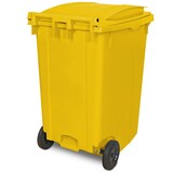 thumbnail of 360 Liter DIN Mülltonne, HxBxT 1090x620x860 mm, Gewicht 17,1 kg, gelb