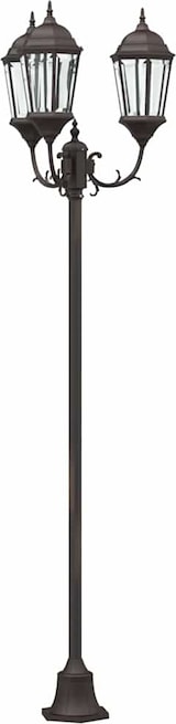 thumbnail of vidaXL Garten-Licht Bronze 57 x 49 x 241 cm Aluminium und Glas
