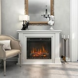 thumbnail of LUENA - Lareira elétrica autônoma com aquecimento de piso LED - 23' - Branco alto brilho - 110 x 89,7 x 30