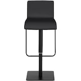 thumbnail of Conjunto de 2 bancos de bar Limon com revestimento em imitação de pele preto/preto