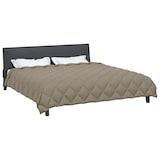 thumbnail of vidaXL Winterbettdecke Hellgrau 220 x 240 cm Mikrofaser