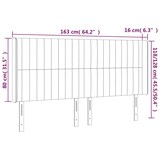 thumbnail of vidaXL LED Kopfteil Dunkelgrau 163x16x118/128 cm Stoff