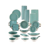 thumbnail of METRO PROFESSIONAL Essteller mit Griff Noromi, Porzellan, Ø 25.5 cm, rund, blau, 4 Stück