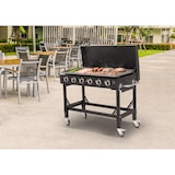 thumbnail of METRO PROFESSIONAL 6-Hauptbrenner Gasgrill Dayton, Grillfläche 53 x 108 cm, fahrbar, Schutzabdeckung, Stahl, schwarz
