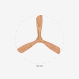 thumbnail of Ventilador de techo Faro Barcelona - Lantau L Negro/Madera - Motor CC silencioso, sin luz, mando a distancia, 6 velocidades