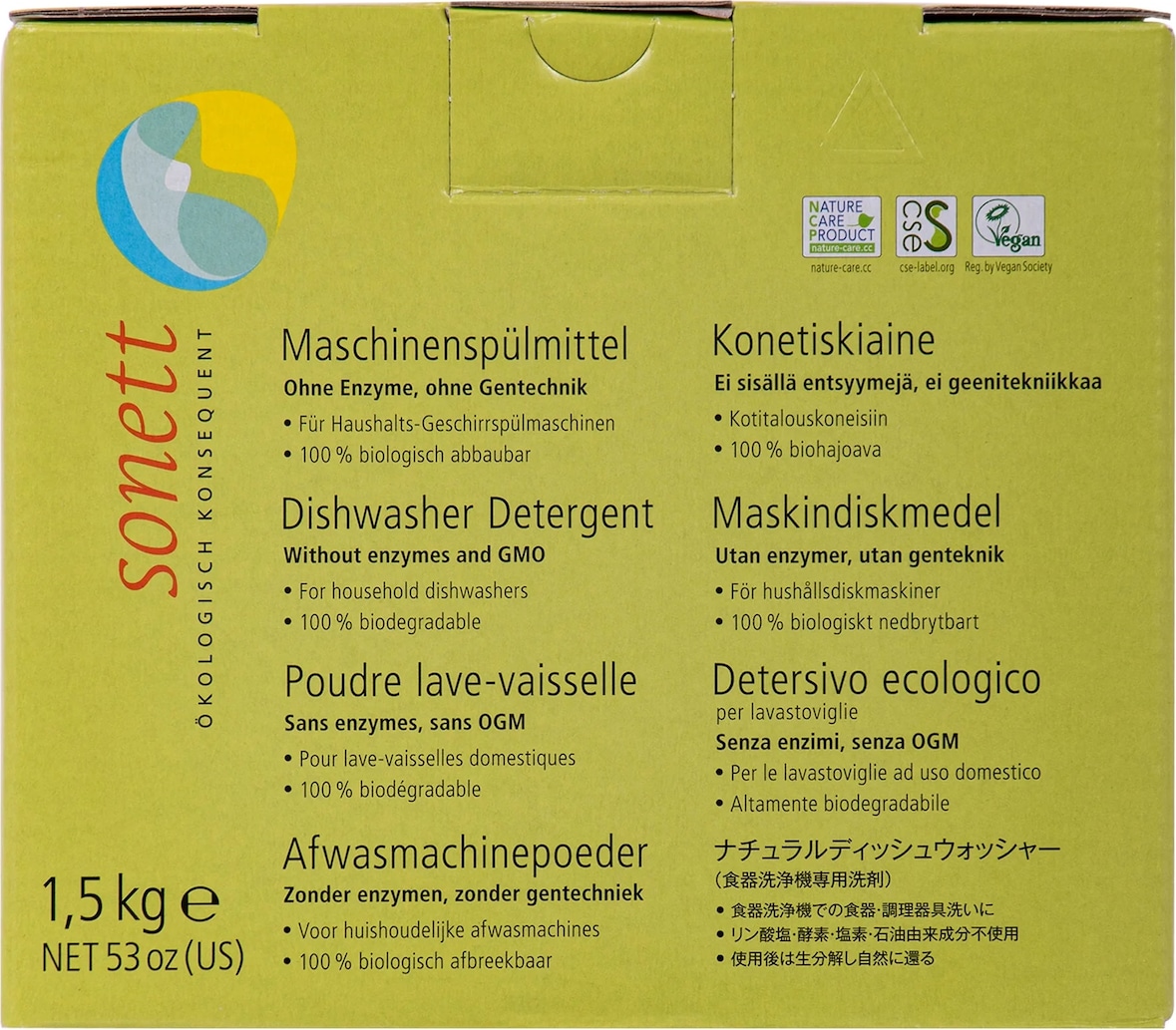 SONETT Maschinenspülmittel 1,5kg Pulverkonzentrat