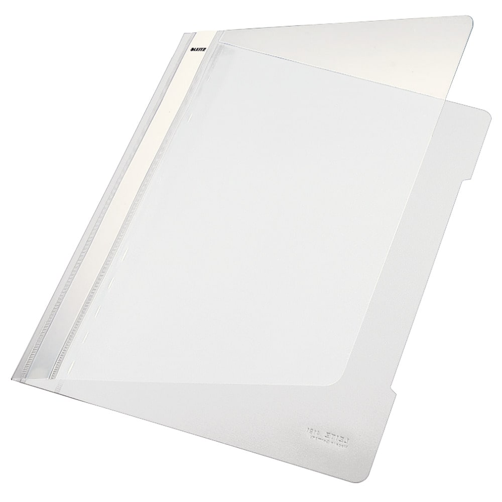 Leitz Standard Plastik-Schnellhefter 4191 DIN A4 Polypropylen 60 Blatt Weiß
