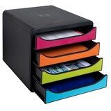 thumbnail of Exacompta 310498D Schubladenbox Big Box, 4 offene Schubladen, Iderama - Regenbogen