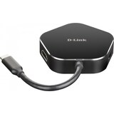 thumbnail of D-Link DUB-M420 USB-C 4-Port USB 3.0 Hub mit HDMI und USB-C Ladeanschluss