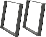 thumbnail of Helloshop26 - Set aus 2 U-förmigen abgewinkelten Esstischbeinen 100 x 72–73 cm modernes Design mit Nivellierfüßen anthrazitfarbener 02_0057086
