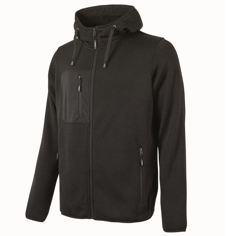 U-Power - Sweat-shirt noir zippé RAINBOW Noir Taille S