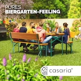 thumbnail of Casaria Bierzeltgarnitur mit Lehne 170 cm 1 Biertisch 2 Bierbänke 3 tlg Festzeltgarnitur