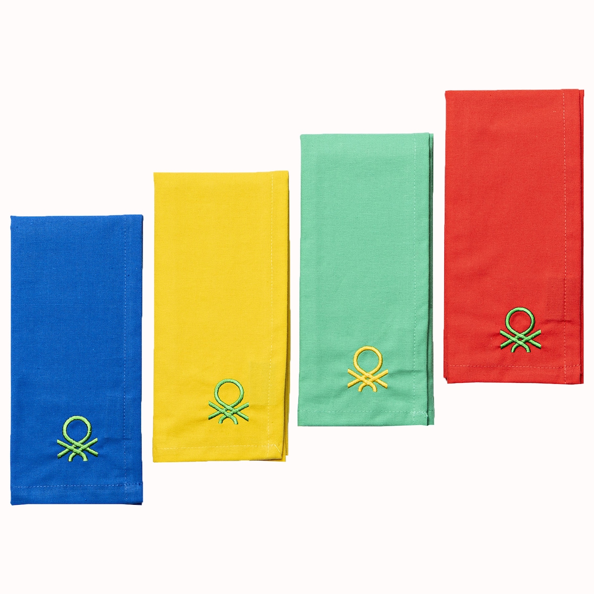 Benetton -  Set de 4 manteles 100% algodón