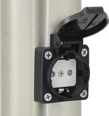 thumbnail of vidaXL Pollerleuchten mit Sensor&Steckdose 3 Stk. 80 cm Edelstahl IP44