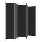 thumbnail of vidaXL Kamerscherm met 6 panelen 300x200 cm stof zwart