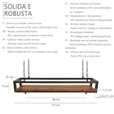 thumbnail of FLOWERS estante suspendido Techo 115 cm MARRON con cadenas para flores jardín vertical portabotellas vidrio bar cocina de Yelloo