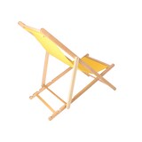 thumbnail of Aranaz- Hamaca madera de haya barnizada sin brazos lona amarilla. Dimensiones: 60 x 130 x 107 cm