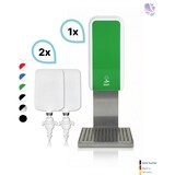 thumbnail of SET: Schaumseifenspender SENSOR Cosmos (berührungslos) +2x1L Schaumseife mild+ Edelstahlhalterung mit Auffangschale Wandmontage
