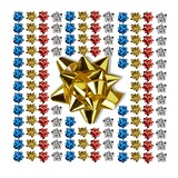 thumbnail of Relaxdays Geschenkschleifen, 200er Set, selbstklebend, Dekoschleifen für Weihnachten & Geburtstag, BxT: 5x5 cm, bunt