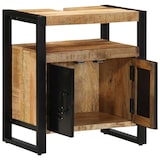 thumbnail of Helloshop26 - Moderner Badezimmerschrank mit Ablage 55 x 35 x 60 cm aus massivem braunem Mangoholz 02_0057641
