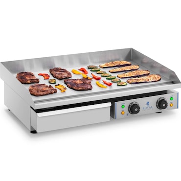 Royal Catering Plancha eléctrica fry-top 72,5 cm - liso - 2 x 2,2 kW