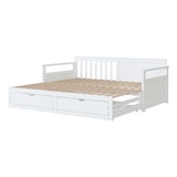 thumbnail of Ausziehbett 90/180x190 cm aus Kiefer mit Schubladen und Platzsparendem Design – stilvolles Tagesbett Weiß