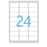 thumbnail of Lot de 1000 Planches A4 de 24 étiquettes  spéciales TIMBRE - 6,35 x 3,39 cm = 24000 étiquettes