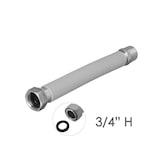 thumbnail of Tuberia Extensible Agua Acero Inoxidable Corrugado. Longitud de 22,5 a 30 cm. Tomas 3/4"