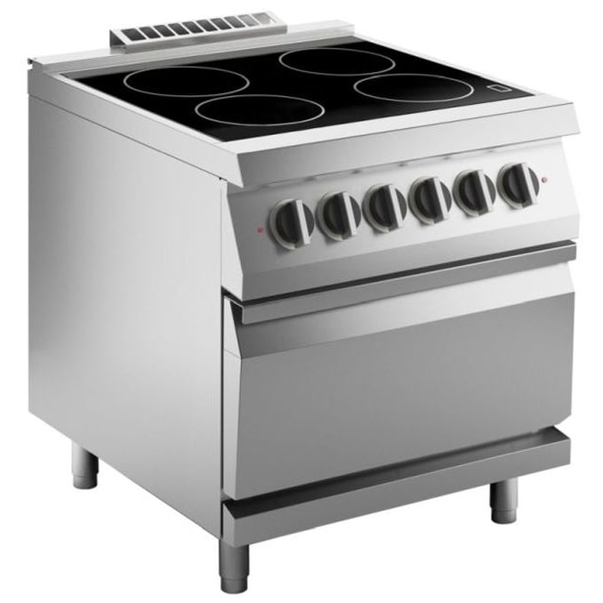 KBS Glaskeramikherd elektro 16 kW mit Elektroofen 800x730x900 mm  400 Volt