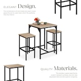thumbnail of tectake Ensemble de bar Inverness - Bois clair industriel, Chêne Sonoma - 404363