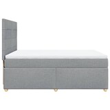 thumbnail of vidaXL Boxspringbett mit Matratze Hellgrau 140x190 cm Stoff