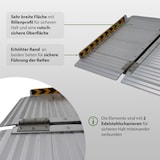 thumbnail of TRUTZHOLM Rollstuhlrampe klappbar 61 cm Traglast 272 kg Alu grau geriffelt Auffahrrampe