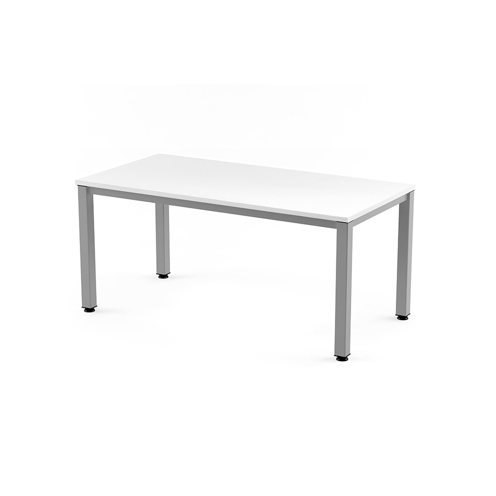 Rocada mesa de oficina serie executive 120x80 aluminio/blanco