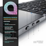 thumbnail of Aplic faltbare Mini Bluetooth Tastatur mit Touchpad - faltbares Keyboard im Super Slim Design