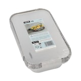 thumbnail of Starpak Plat aluminium avec couvercle carton + PP 0,65 l 3,4 cm x 13 cm x 22 cm x 100