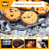 thumbnail of BBQ-Nerd® 6er Muffinbackform aus Gusseisen ? Cupcake Pan für Grill, Ofen & Dutch Oven ? Antihaft Muffinförmchen - Gusseiserne Muffinform mit Henkel