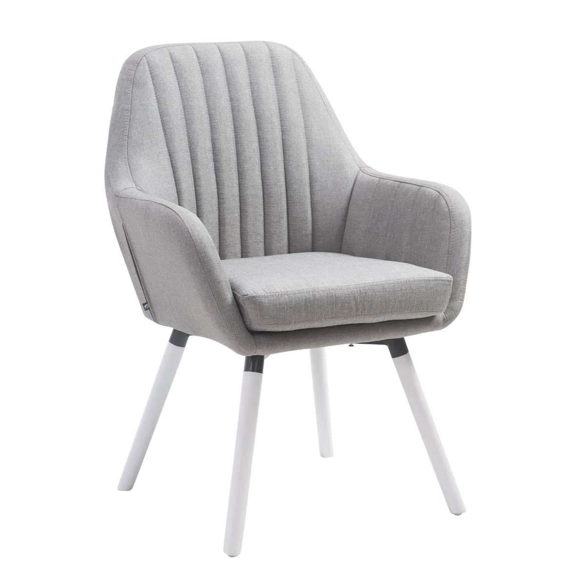 Poltroncina Florian in tessuto grigio