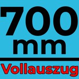 thumbnail of Schubladenschienen 20 STÜCK VOLLAUSZUG Rollenauszug Teleskopschiene Schubladenauszug H 45 L 700 mm