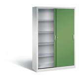 thumbnail of C+P Schiebetürenschrank Acurado-2000 | HxBxT 195x120x40cm | Lichtgrau/Resedagrün von PROREGAL