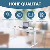 thumbnail of Schreibtisch elektrisch höhenverstellbar, Ergonomische Arbeitstisch, Gestell und Tischplatte