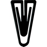 thumbnail of Büroklammern Plastiklips 25mm VE=10x500 Stück schwarz