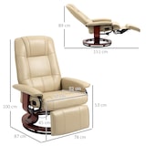 thumbnail of HOMCOM - Relaxsessel - L78 x B87 x H100 cm - weiß