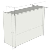 thumbnail of Oficit. Mostrador laminado nogal. Fácil de montar. Fabricado en España. Medidas: 140x50x105 (ancho x fondo x alto)