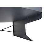 thumbnail of Cobertizo para robot cortacésped XL con jardinera HWC-G60, cobertizo de techo para cortacésped, metal 47x70x100cm ~ antracita