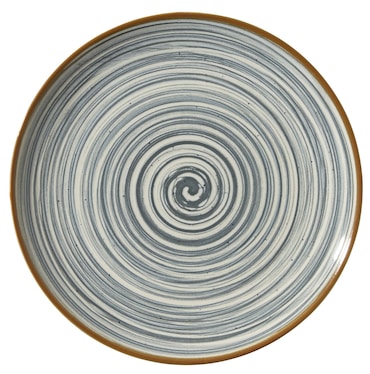 METRO Professional Plat bord Madleen, steengoed, Ø 26 cm, grijs, 6 stuks