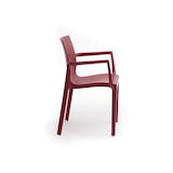 thumbnail of METRO PROFESSIONAL Fauteuil Bukisi, empilable, avec accoudoirs, en polypropylène, bordeaux