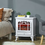 thumbnail of HOMCOM Chimenea Eléctrica Portátil 1000/2000W con Llama Regulable Termostato Ajustable y Protección Sobrecalentamiento para Salas de 25 m² 51x28x60 cm