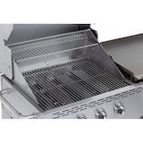 thumbnail of METRO PROFESSIONAL Barbecue Plancha à 8 brûleurs à gaz sur chariot, acier revêtu en poudre, 157 x 64 x 122 cm, puissance 30,4 kW, 4 roulettes, argent