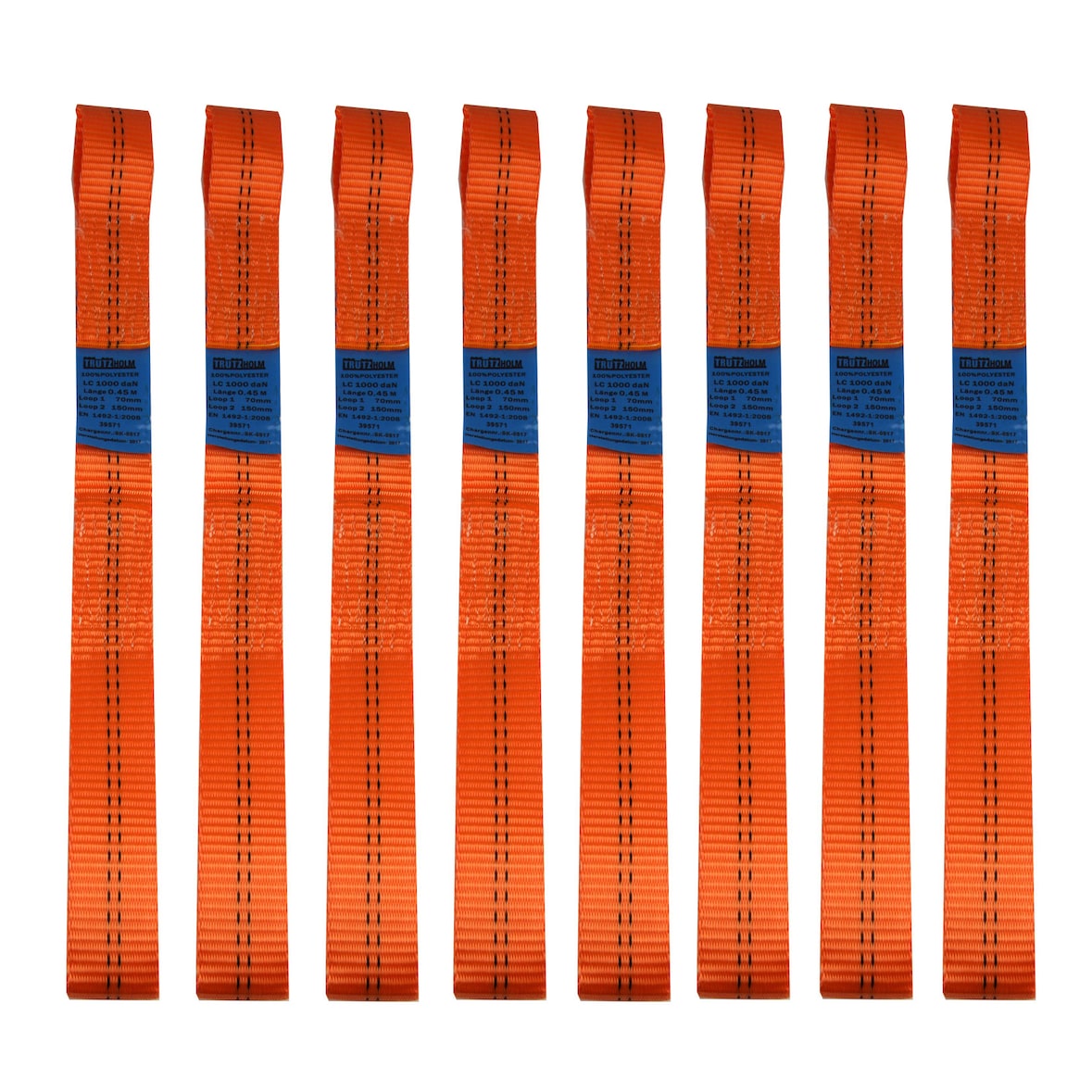 8 Gurtschlaufen Doppelschlaufe Spanngurt für Motorrad Motorradspanngurt ORANGE